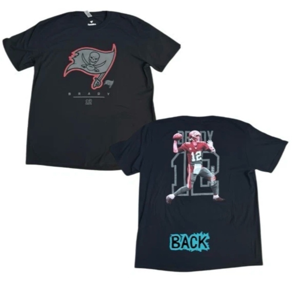 Tom Brady‎ Tampa Bay Buccaneers #12 Fanatics T-Shirt XL Double Sided